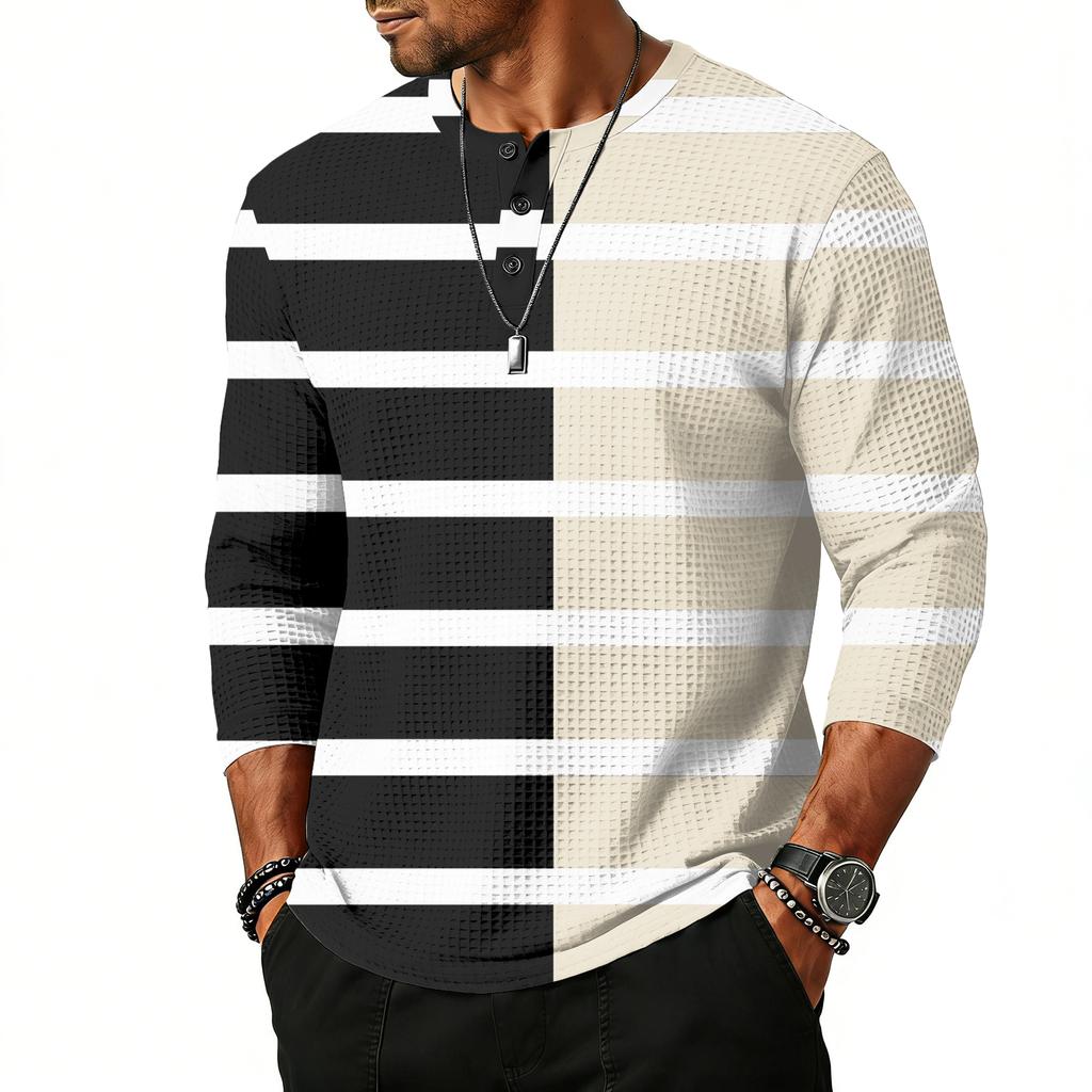 Herrtopp med raglanärm och trekvartsärm