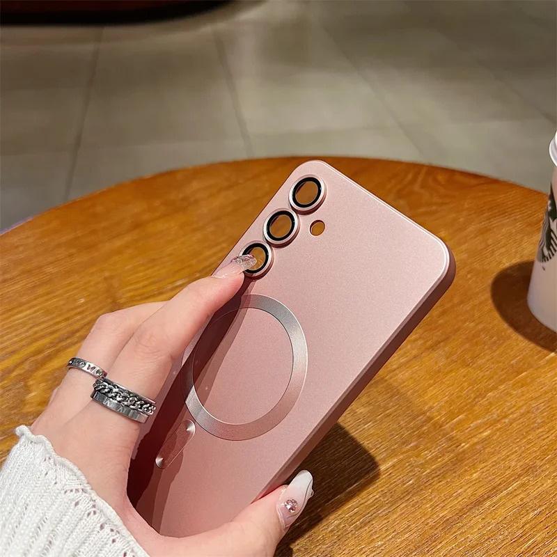For Magsafe Luxury Liquid Magnetic Case For Samsung Galaxy S26 S25 S24 S23 S22 Ultra Plus FE A17 A56 A36 A16 A55 A35 Phone Cover