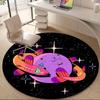 1pc Galactic Fish Office Round Area Rug, Indoor Mat Suitable ForOffice, Under Office Chairs Bedroom Living Room Home Decor, Room Deco Q025