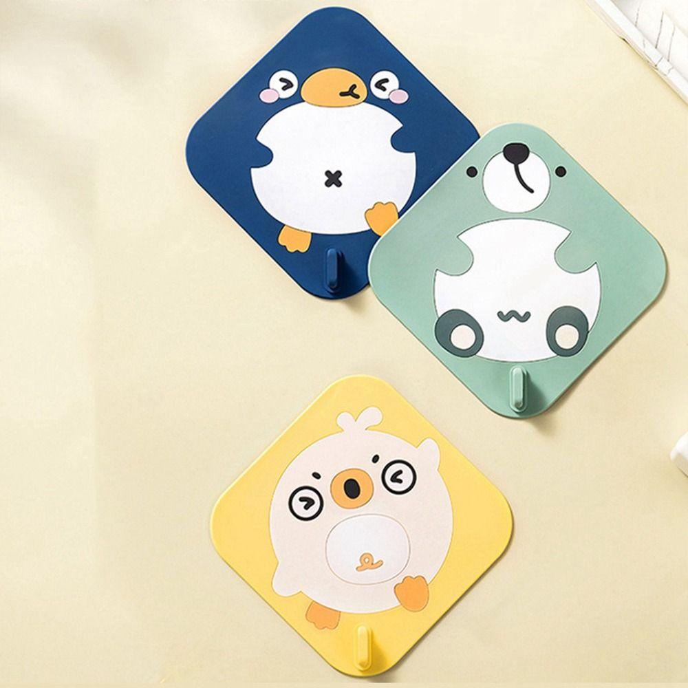 

PVC Floor Drain Cover Cartoon Graphic Hair Stopper Durable Drain Cushion Cover Bathroom
