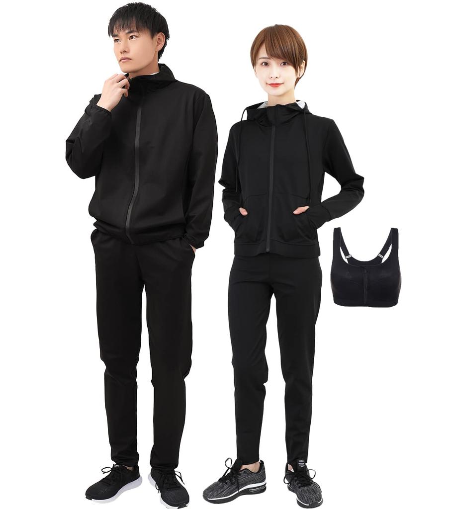 Smarty Sauna Suit for Men and Heavy and Loved by World Athletes Includes Video Women, 3-Piece Set, Washable, Sweating, Running, Walking, Exercise, &