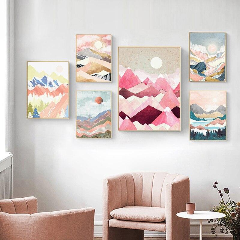 Original art warm colors nature art home decor