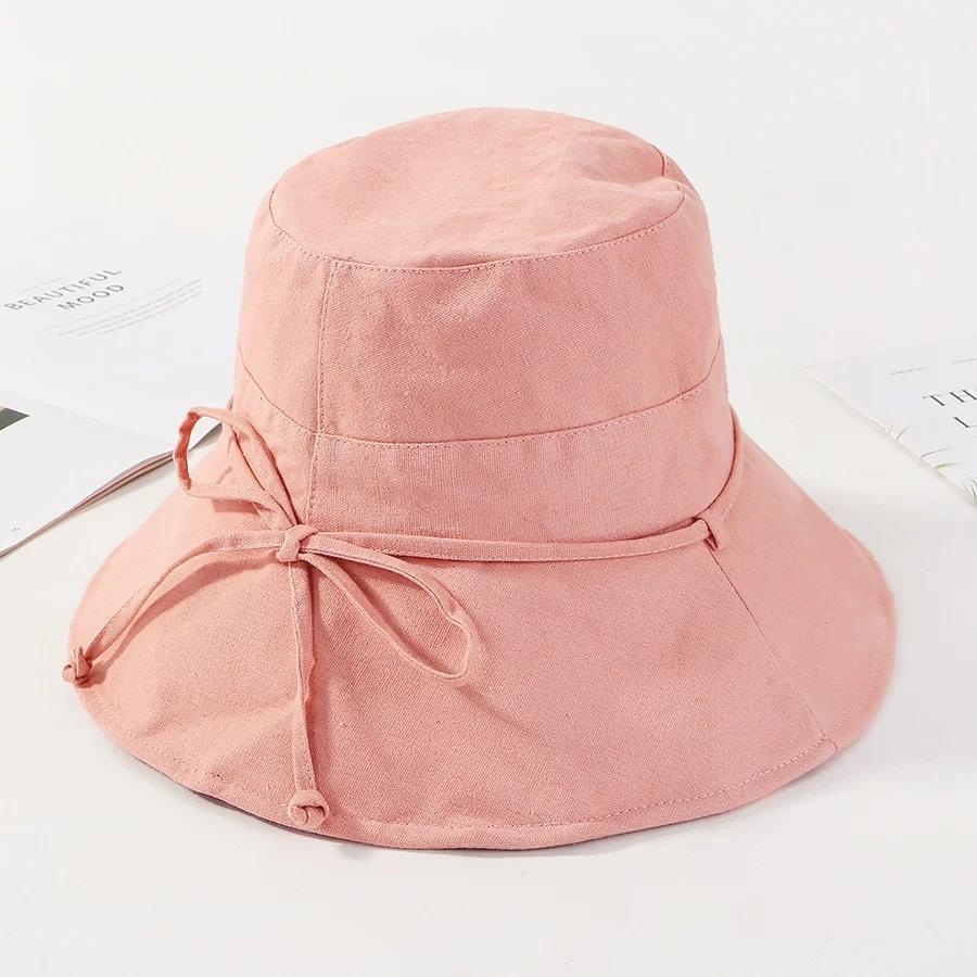 New Bowknot Sun Hats for Women Summer Hat Women Beach Hat Summer Women Foldable Wide Brim Bucket Hat Fisherman Hat