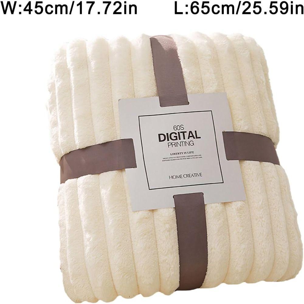 Double Sided Throw Blanket Warm Plush Striped Blankets New Conditioning Quilt