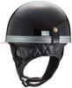 Bike Parts Center Helmet Half Cork Half Three Button Black Free Size Circumference 701009 (Head 57cm~60cm)