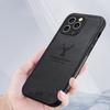 For iPhone 16 Pro Case Deer Pattern Cloth Texture PU Leather Hybrid Phone Cover