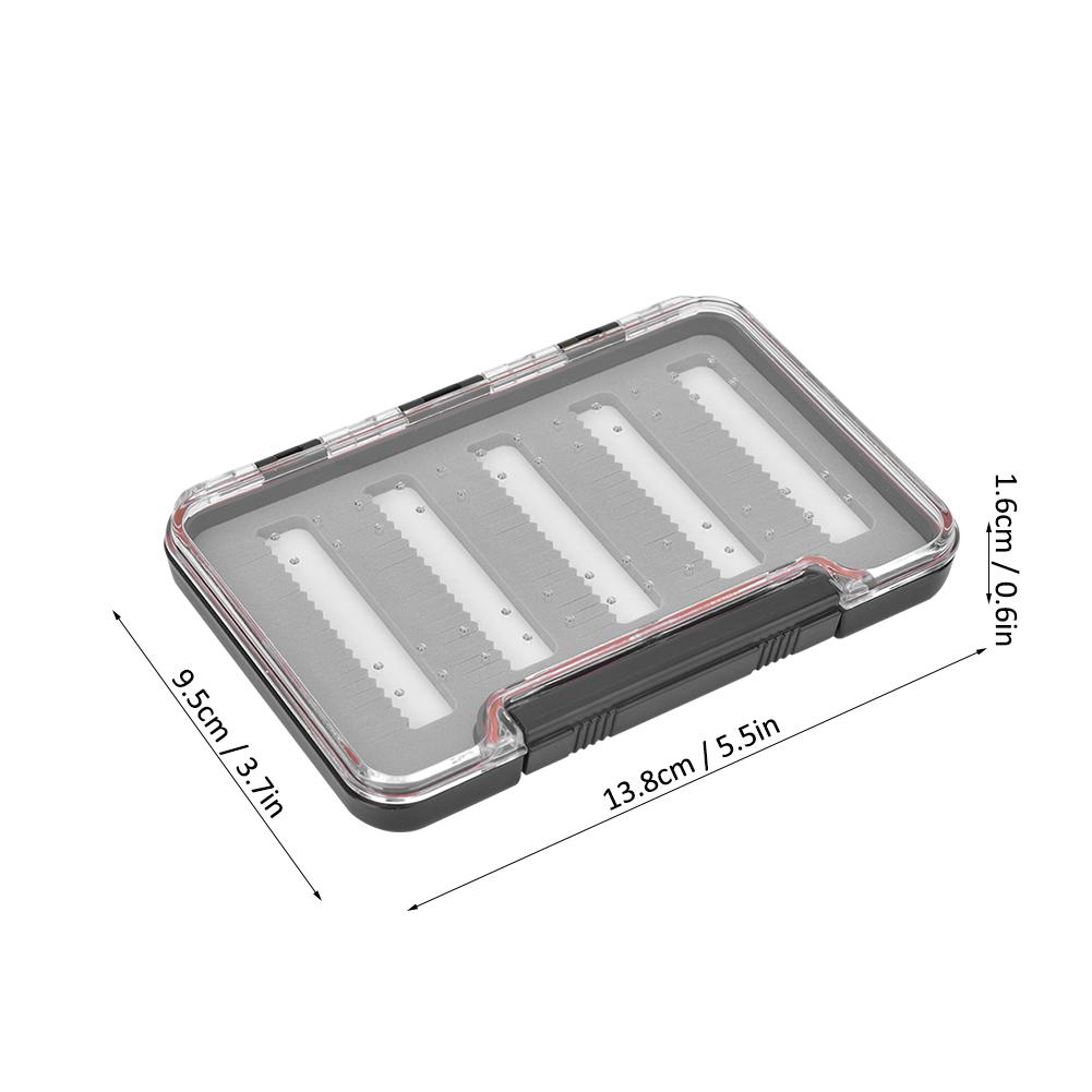 Transparent Fly Lure Box Magnetic Bait Storage Case Container   Fishing Parts