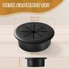 2 inch 50mm white desktop cable hole cover 3 pcs ABS plastic table threading hole cover