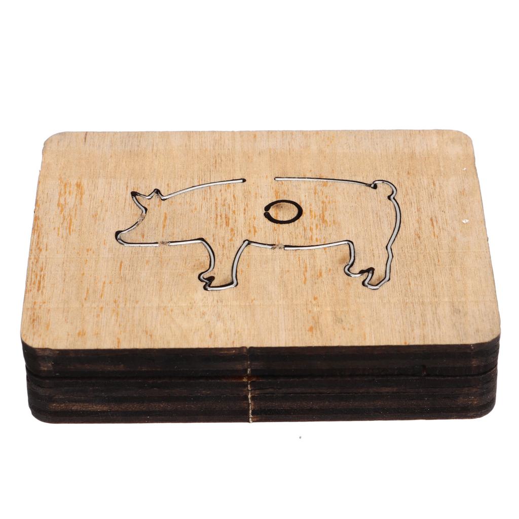 Leather Cutting Die Pig Shape 49x30mm Alloy Steel Punching Mold DIY Punch Cutter for Plastic Clay