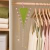 V-Shaped Hanging Rack with 10 Hooks Double Sided Hanger 360° Swivel Hook Closet