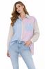 Fashion - Women' Striped Shirt - Id8900 Brown One Size