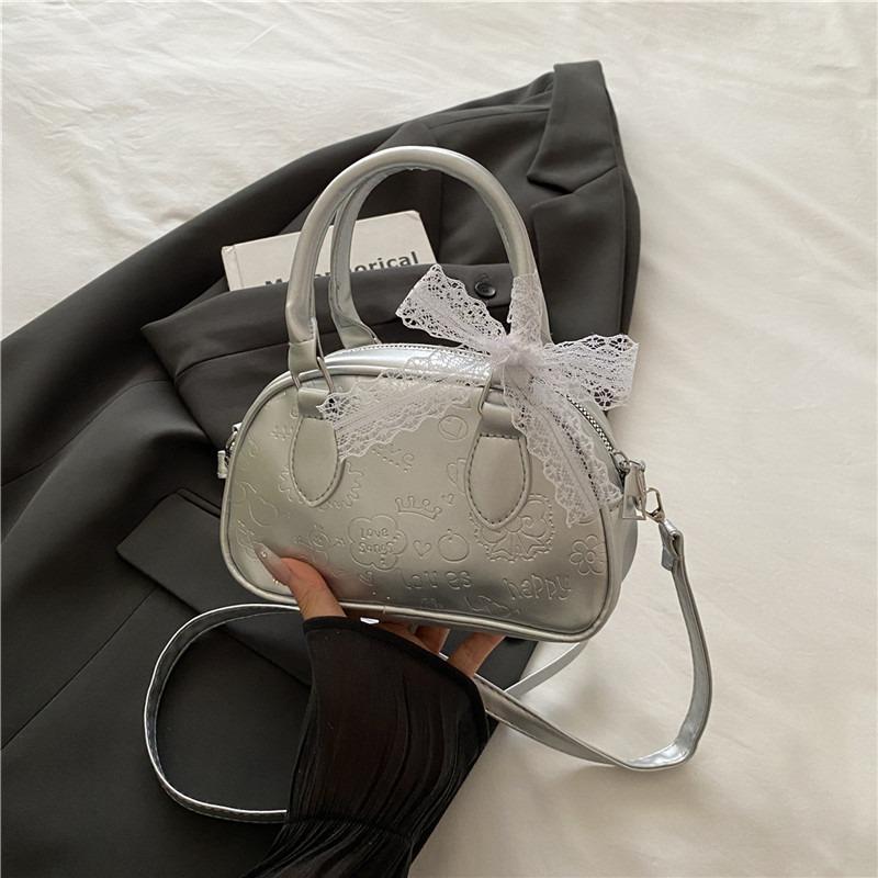 

High-end small bag women s new popular versatile messenger bag fashion casual portable bowling bag