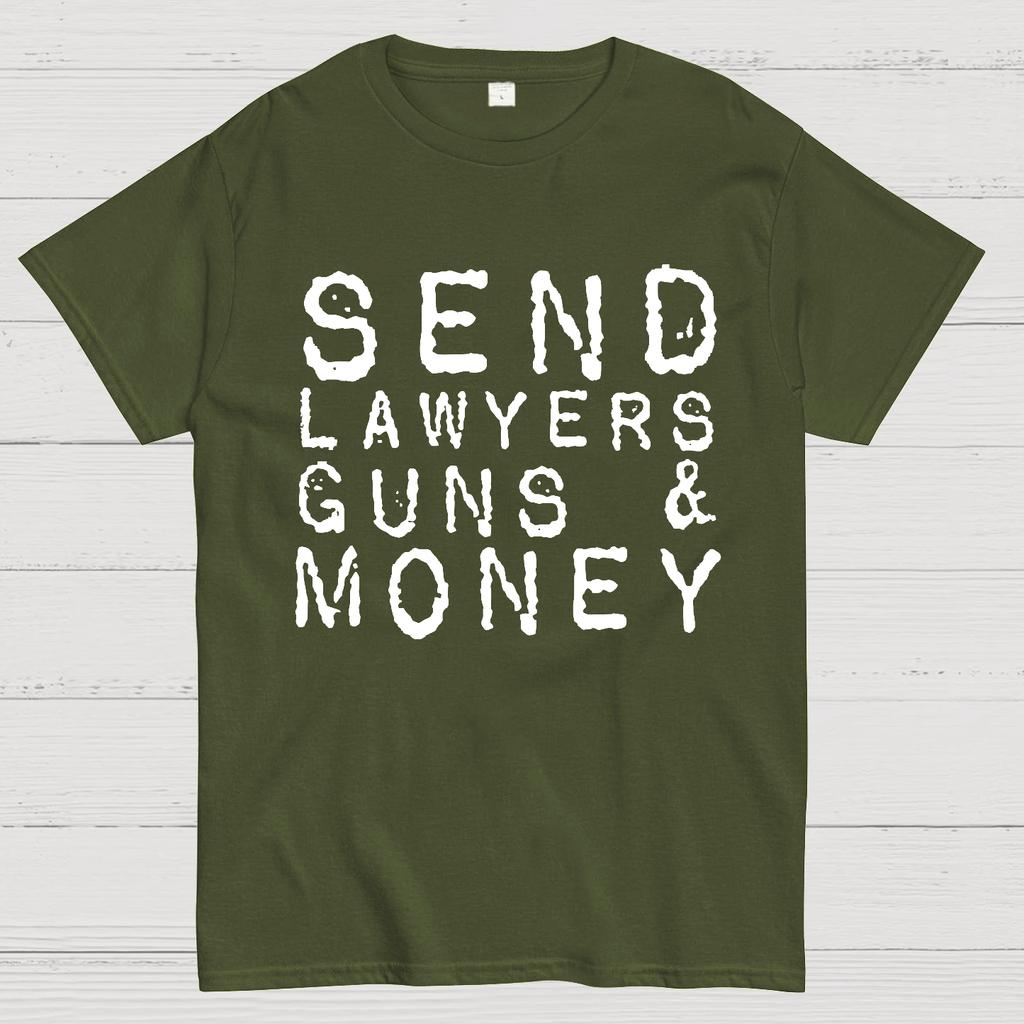 Send Lawyers Guns And Money Unisex Heavyweight 100% Cotton T-shirt