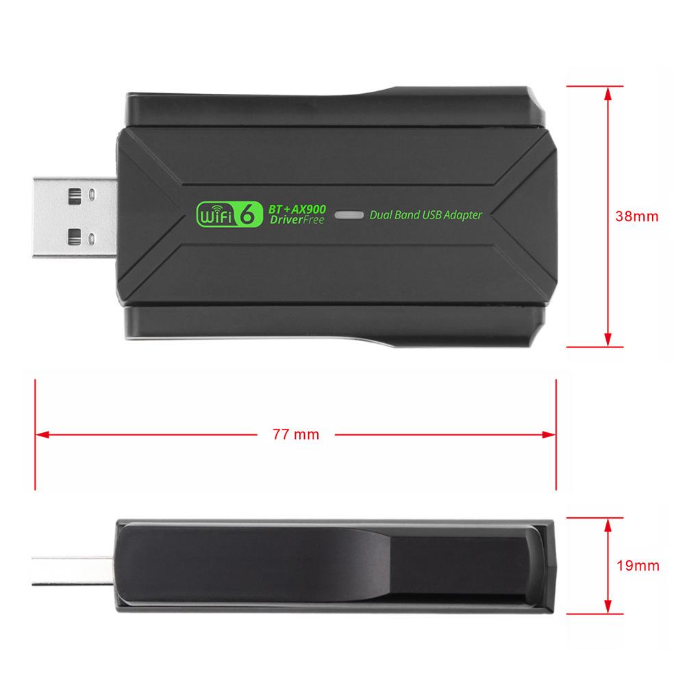 AX900M WiFi 6 Dual-Band 5G Network Card with Bluetooth 5.4 for Desktop
