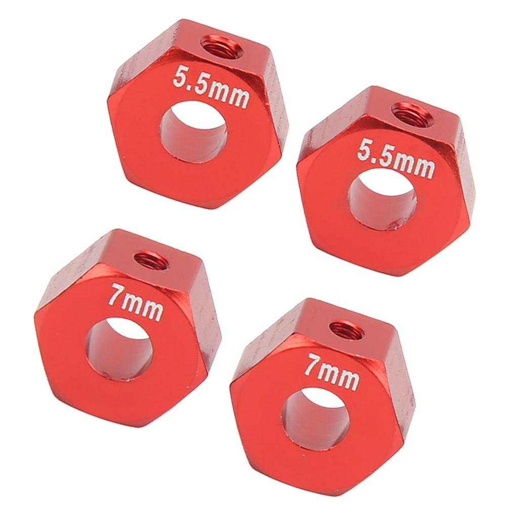 RC Wheel Hub Hex Aluminium Alloy 12mm Diameter 5.5mm 7mm Thickness Accessory Set Kit