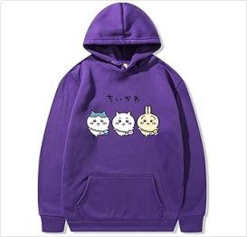New Japanese Trend Cartoon Printed Hooded Sweater Men's and Women's Loose Autumn and Winter Casual Fashion Jacket Tide