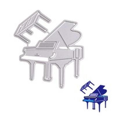 Molde de corte de metal para piano, estênceis, faça você mesmo, álbum de recortes, cartão de gravação, artesanato de papel