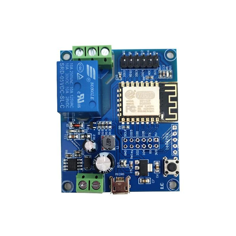 

ESP8266 WiFi Relay Module Network Relay Switch Control Module ESP-12F Development Board 10*10*2 білий