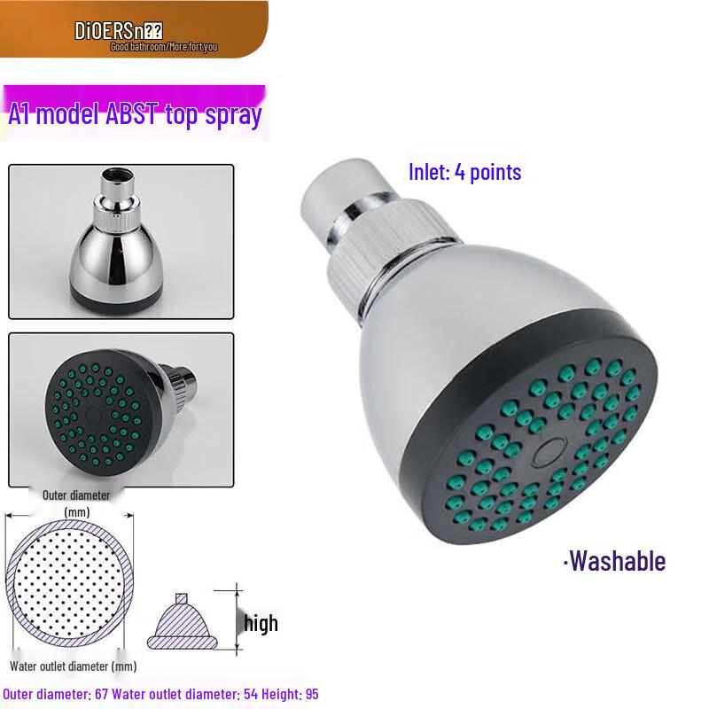 Dier Pressurized Fixed Shower Head