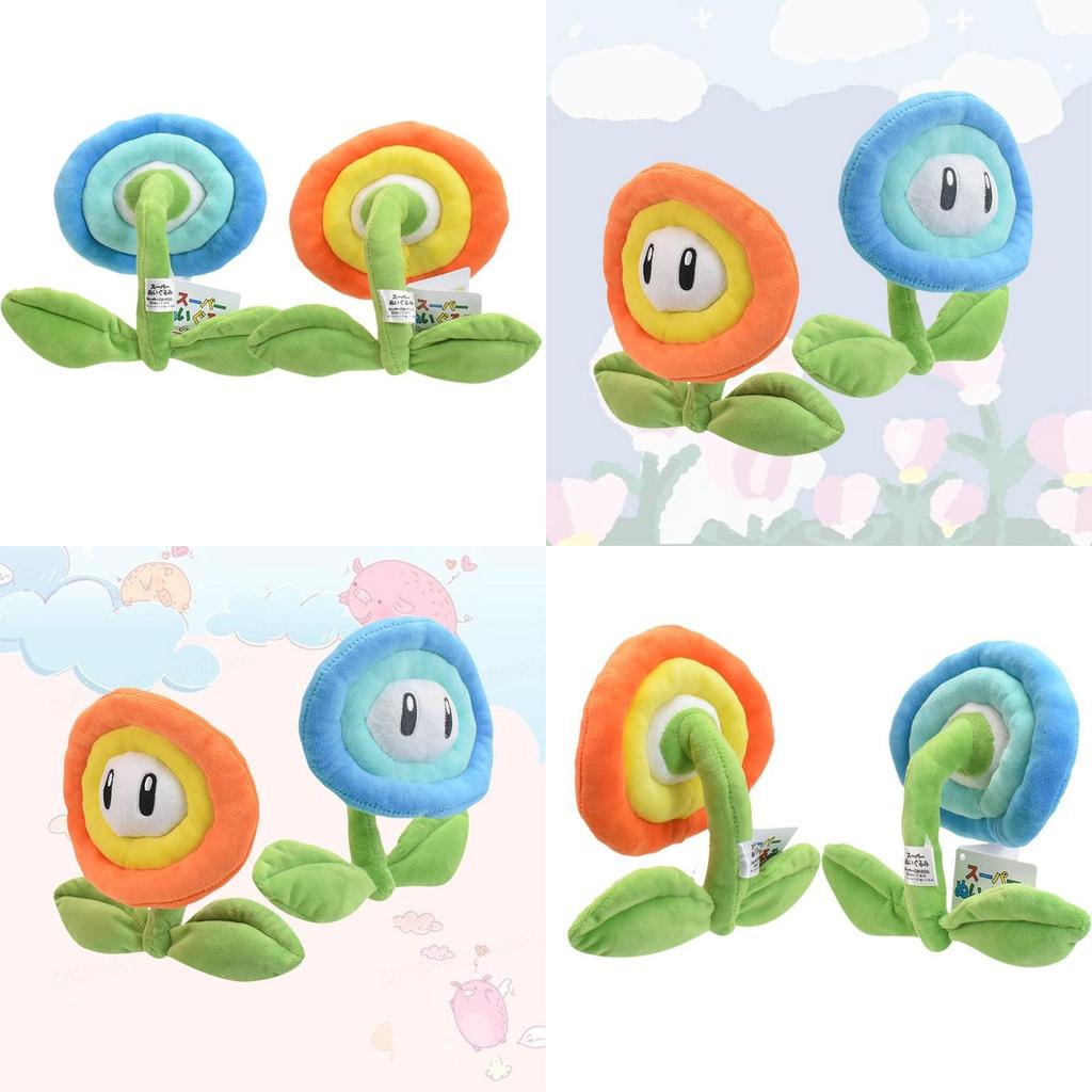 New Mario Plush Orange Flame Blue Ice Sunflower Soft Toy 18cm