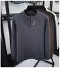 Men's Plush Half-Zip Stand Collar Fleece Sweatshirt for Autumn/Winter