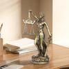 Figurină Lady Justice Sculptură din Rășină pentru Birou Sculptură Cântar al Justiției pentru Casă Birou Studiu Sufragerie Dormitor Noptieră