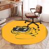 Garfield Pattern Round Rug, Indoor/Outdoor Mat, for Picnic, Gameroom, Bedroom, Office, Living Room, Home Decor Carpet, Birthday Gift