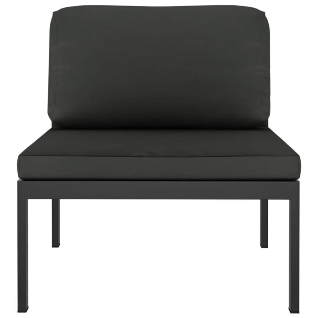 Vidaxl 5-Cz. Zestaw Mebli Ogrodowych, Poduszki, Aluminium, Antracyt