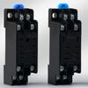 2pcs 8pin 10A electromagnetic relay 24V DC with built in LED indicator and socket base for household and industrial devices