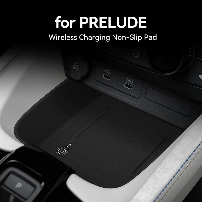 Wireless Charging Silicone Pad: Compatible with 25 Prelude Models, Dustproof Car Central Control Storage
