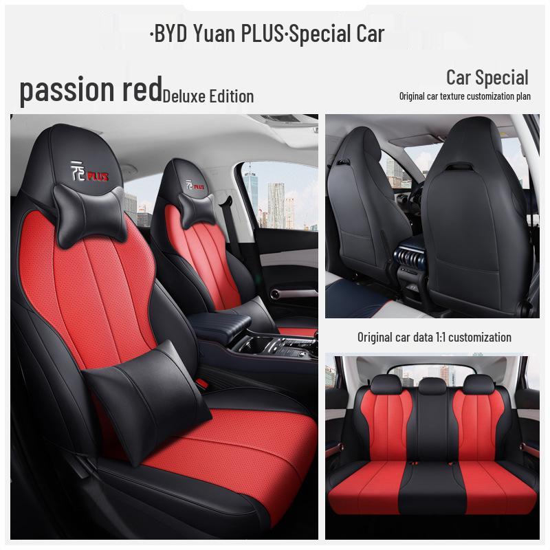 2022 Leather Full Surround Car Seat Covers for BYD Yuan Plus - All-Season