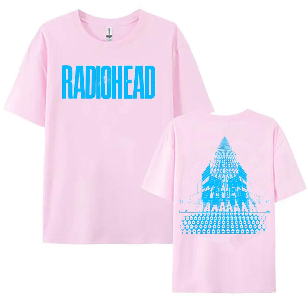 

Rock Band Radiohead Tour Men Women T-shirts Cotton Fashion Short Sleeve Female Male Oversized T-shirt Casual O-neck Unisex Streetwear Printing Tees XXXL фіолетовий