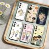 F-Charlie and Lola Cartoon Phone Case For Samsung Galaxy A73,21,22,32,71,53,52,51,80,5G Soft Black Cover