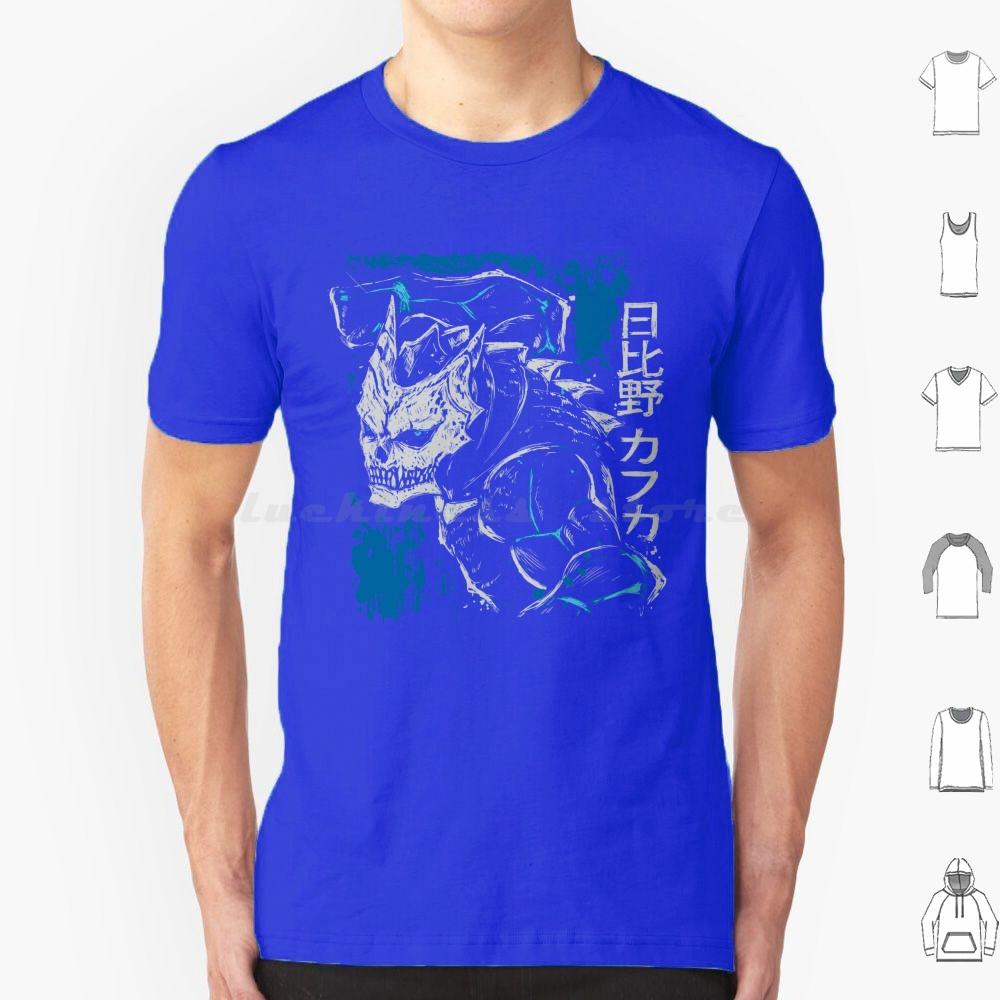 Kaiju Kafka Hibino T Shirt 6xl Cotton Cool Tee Kafka Hibino Kaiju Kaiju No 8 Silhouette Figure Sketch Defense Force Dark Blue S