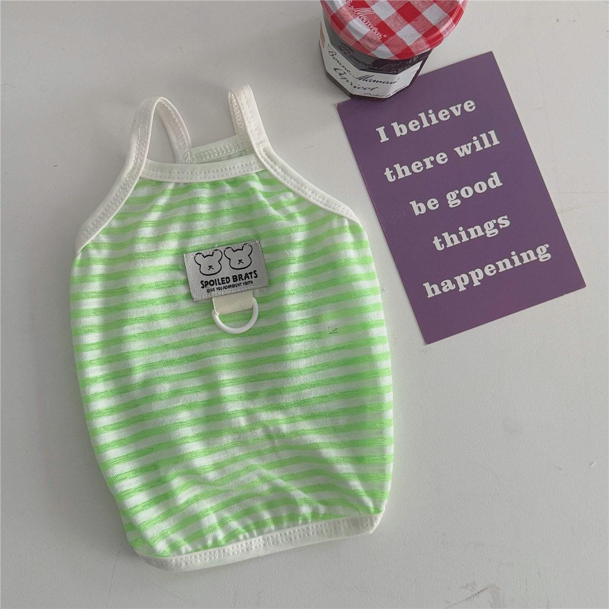 

Breathable Summer Vest with Leash Hole for Dogs & Cats - Anti-Shedding Pet Wear Medium зелёный