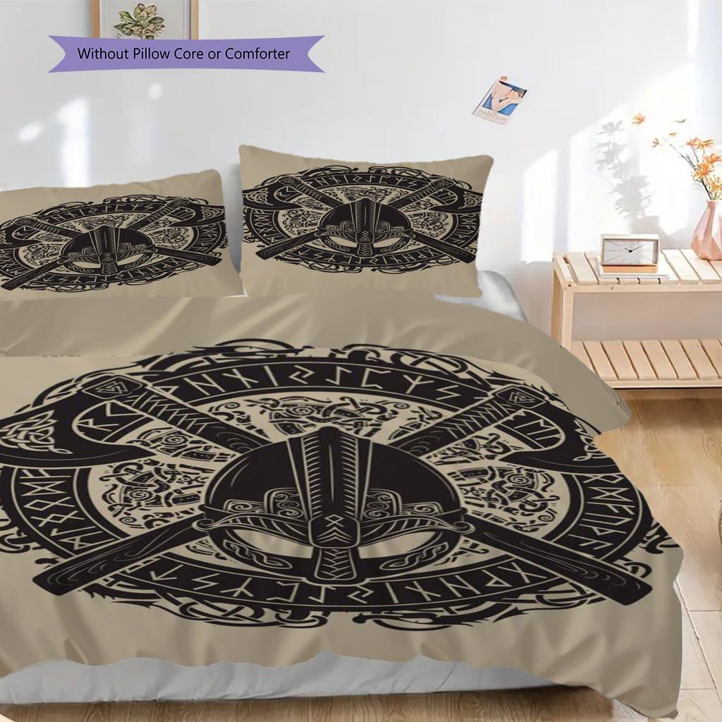 Shield Warrior Set Threepiece Set 1 Duvet Cover 2 Pillowcase Without Core Bedding Set Duvet Cover And Pillowcase Soft And Comfortable
