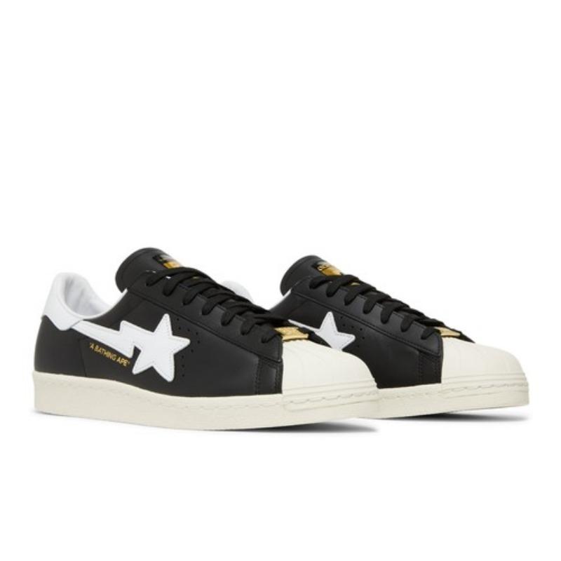 adidas BAPE x Superstar Black IF2385 EU 36 белый/чёрный