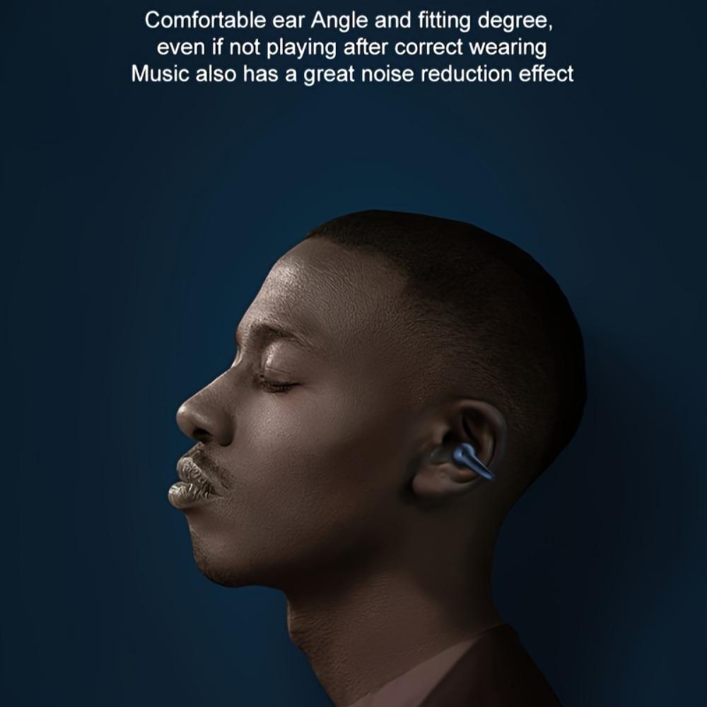 Äkta trådlöst clip-on sportheadset, Musik Hängande Video Bekvämt TWS Dobby Stereo HD-samtal Headset, för Telefon Spelheadset Intelligens Headset