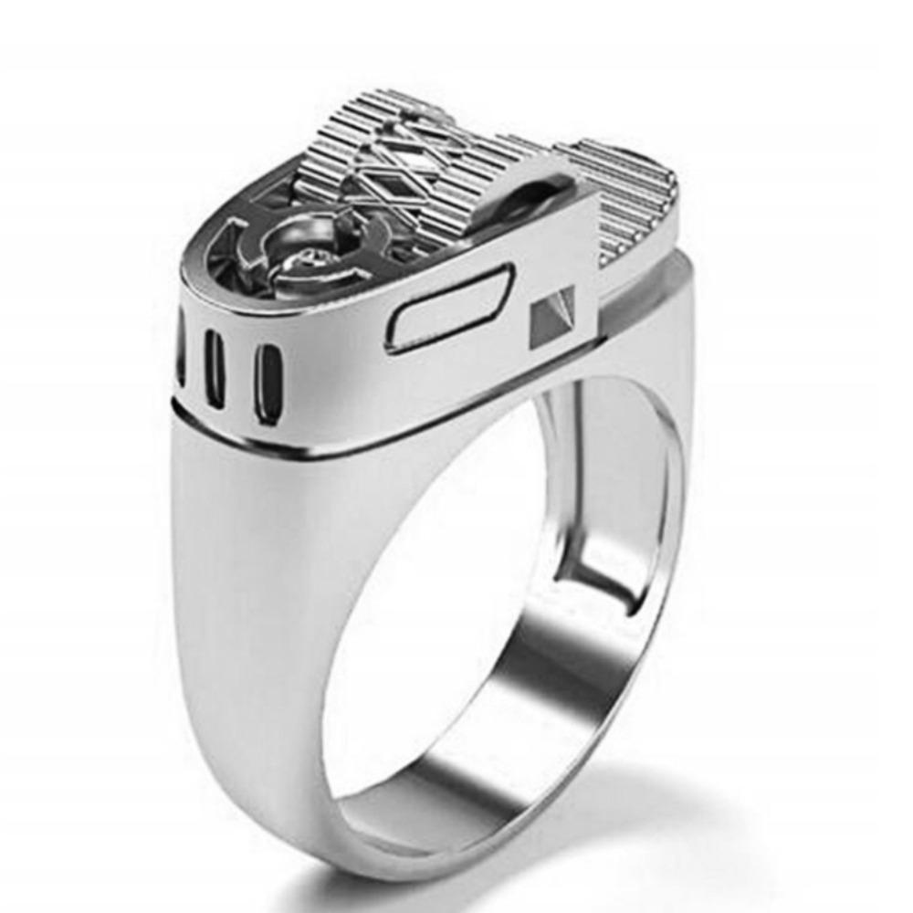 Schmuck Europäisch und Amerikanisch Kreativ Personalisiert Feuerzeugform Ring