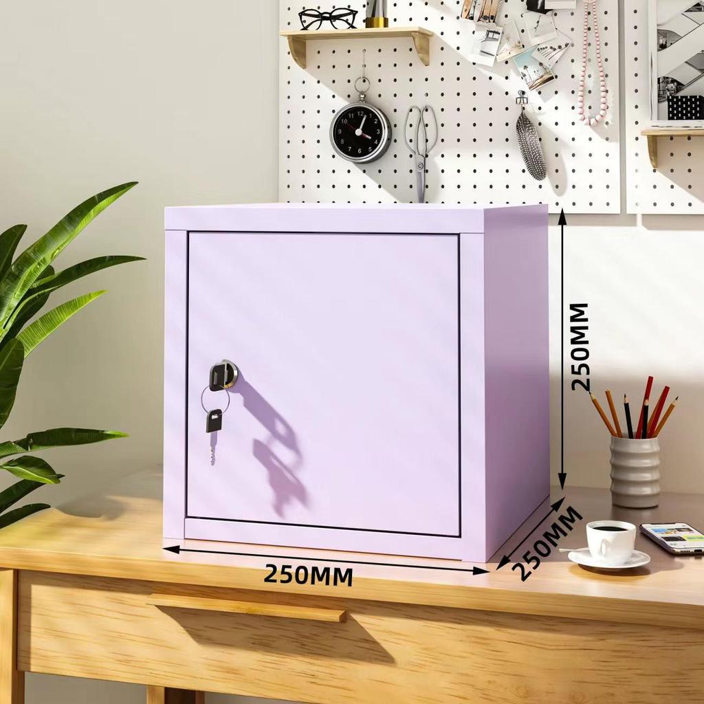 Lockable Steel Desktop File Organizer for Home or Office