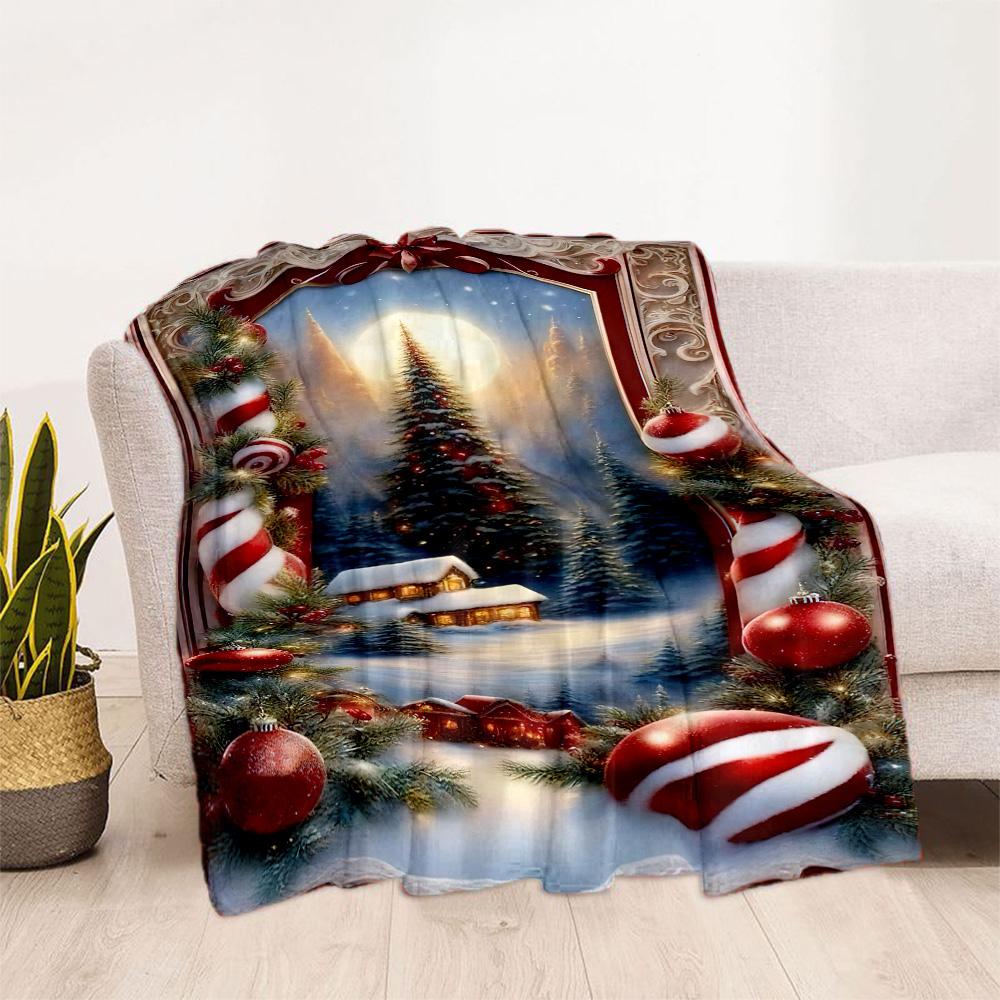 Christmas 257 Blanket Durable Comfort Great for Bed Bedding Office All-Season Use Modern Unique Gift for Family and Friends Camping