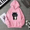 Hot-selling ribbed bottom pendulum sweater European and American animal cat print sweatshirt special couple jumper