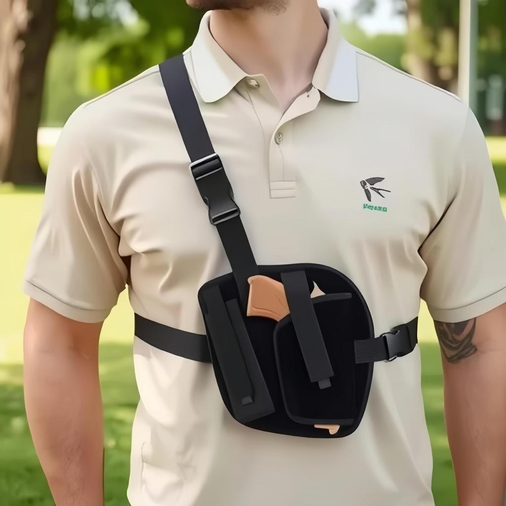 Rubber Neoprene Quick Dial Armpit Holster Gun Bag Right And Left Handed