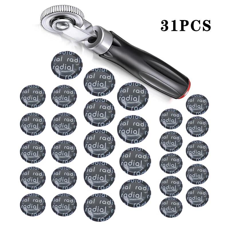 XIZUO Tire Repair Kit with Patches and Roller