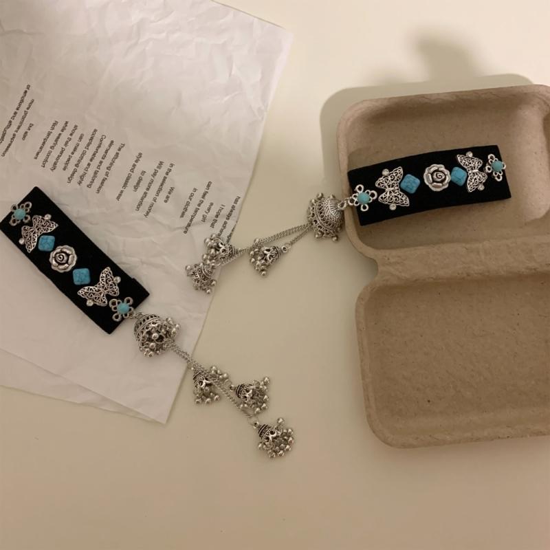 Elegant Tassels Hairpin with Ethnic Designs Comfortable Alloy Tassels Hairpin Stylish Hair Adornment for Casual Parties