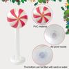 Inflatable Candy Cane Christmas Lollipop Decor 47.2 Inch PVC Outdoor Indoor Party Decoration Festive Photo Prop for Yard Home Store