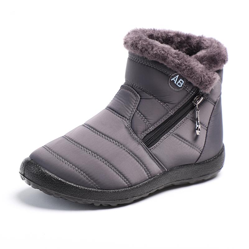 Γυναικείες μπότες 35-43 Plus Size Γυναικείες μπότες αδιάβροχη επάνω σόλα Pu αντιολισθητική ελαφριά Keep Warm Winter Snow Boots