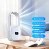Bladeless Desk Fan with 3 Speeds Digital Display Strong Airflow Low Noise Rechargeable Quiet Cooling Fan