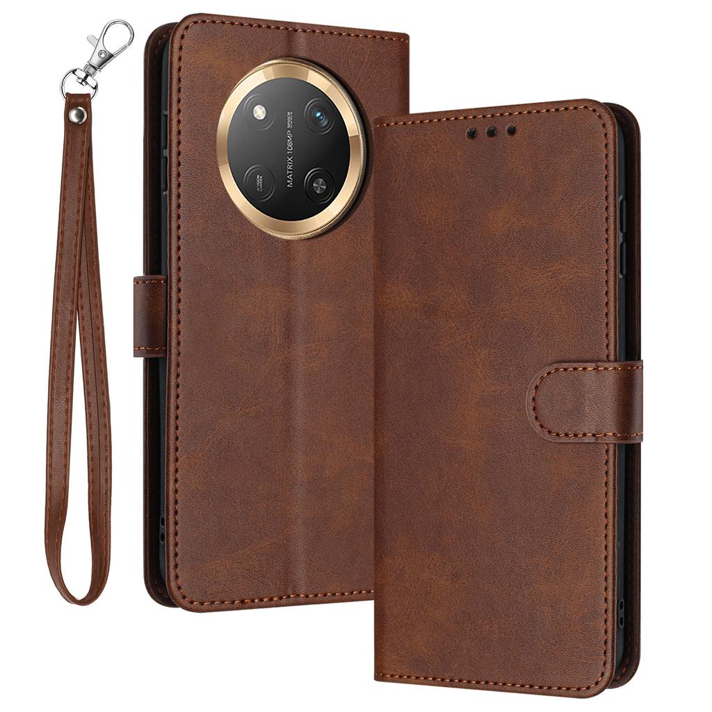 For Honor Magic7 Lite 5G/X9c 5G/X60 Pro 5G Case Flip Stand PU Leather Wallet Phone Cover Calf Texture