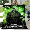 For Honor Theme Printed Blanket,Perfect for Couch, Bed, Travel & Outdoor Use | Machine Washable, Cozy & Durable.
